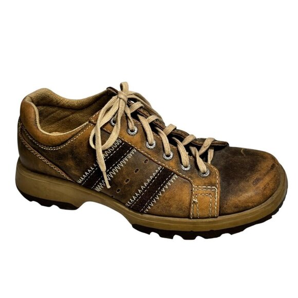 Bed Stu The Next Step VTG Y2K Chunky Brown Leather Oxford Sneakers size 44/10.5 - Picture 1 of 7
